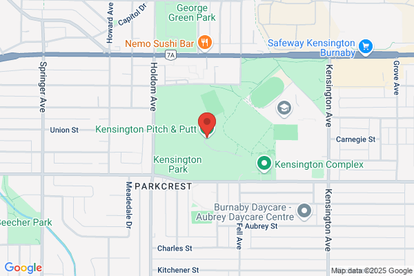 Burnaby City of, Parks Recreation & Cultural Services Dept, Golf Courses, Kensington Park, Pitch & Putt