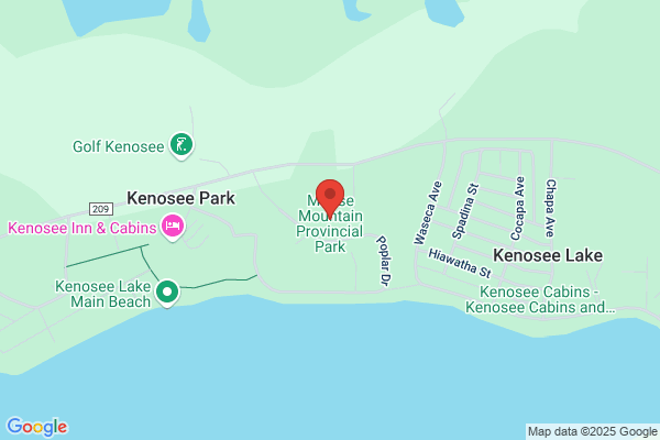 Government of Saskatchewan, Parks, Provincial Parks Information, Moose Mountain Provincial Park Kenosee Lake, Park Office