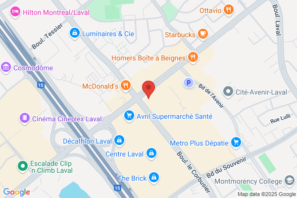 Banque Laurentienne Du Canada, Succursales, Rive Nord