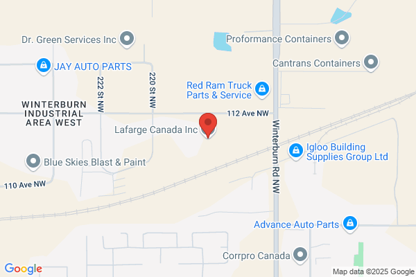 Lafarge Canada Inc, Winterburn Service Center