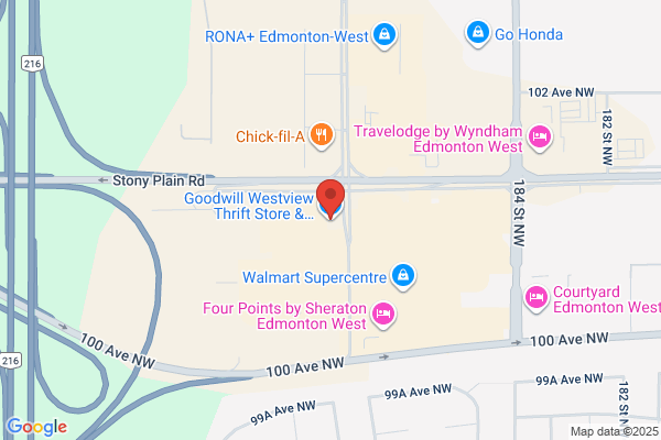 Goodwill Industries of Alberta, Stores and Donation Drop Offs
