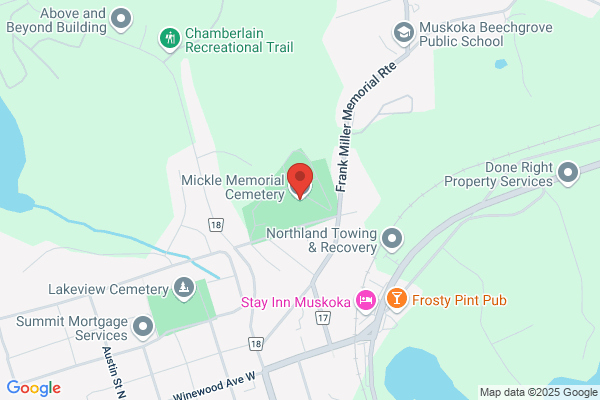 Cemeteries, Gravenhurst (Town of)