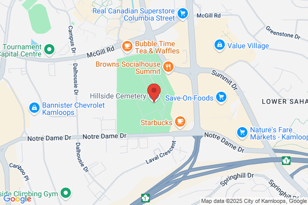 Kamloops City of, Cemeteries