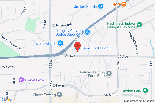 Dams Ford Lincoln Sales Ltd, Langley, Parts Dept