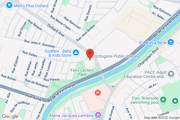 Montreal, La Salle, Bibliotheque L'octogone, Renseignements Generaux