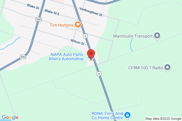 NAPA Auto Parts - Allen's Automotive Group (Manitoulin) Inc.