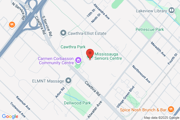 Mississauga (City of), Customer Service Centre Facility Rental Program Reg, Mississauga Seniors' Centre