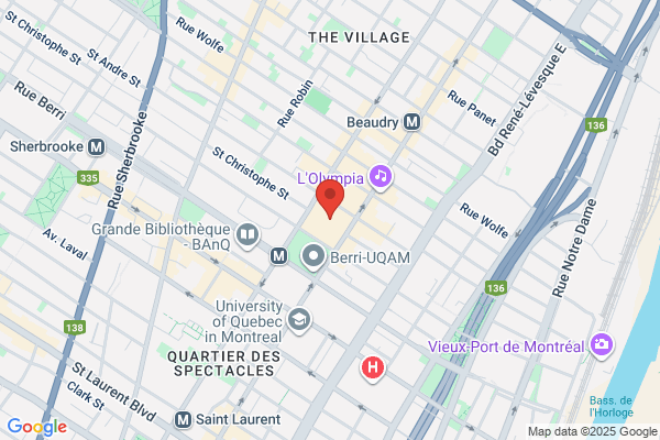 Auto Location Via Route, Succursales, Centre Est