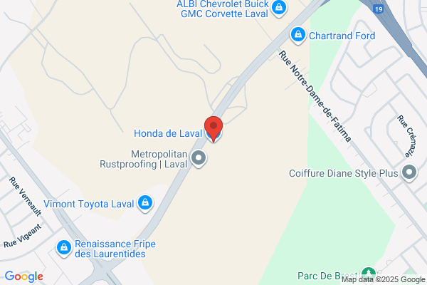 Honda De Laval, Pieces