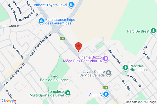 Silencieux G M S Inc, Succursales