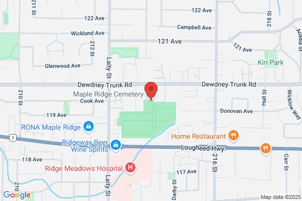 Maple Ridge District of, Cemetery Enquiries
