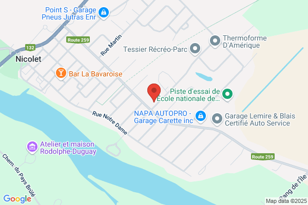 Nicolet, Travaux Publics