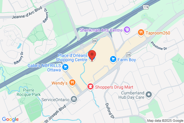 Place D'orleans Shopping Centre, Continued-Suite Administration & Leasing, Stores, Place D'orleans Chiropractic