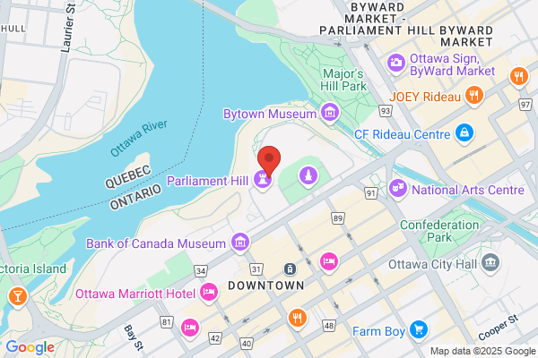 Parliament of Canada, Tours of Parliament, Ottawa On