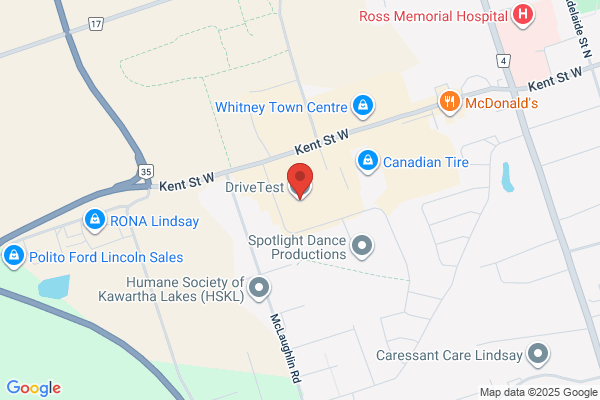 Drivers and Vehicles, Drivetest Centres (Driver Examination), Lindsay