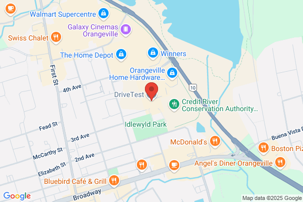 Drivers and Vehicles, Drivetest Centres, Orangeville