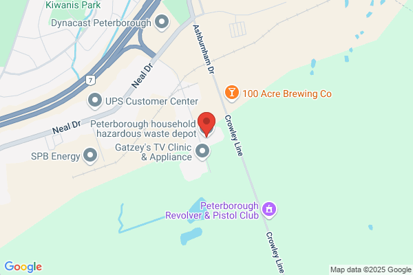 Waste and Recycling, Peterborough (City of), Household Hazardous Waste Depot