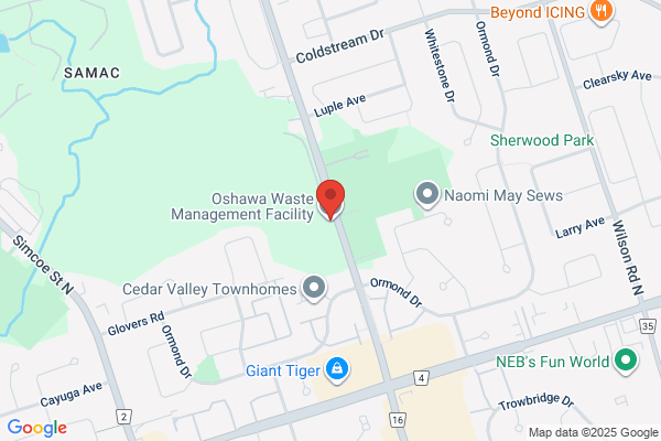 Public Works, Durham (Regional Municipality of), Waste Management, Waste Disposal Sites, Locations Hours and Fees For All Types of Residenti