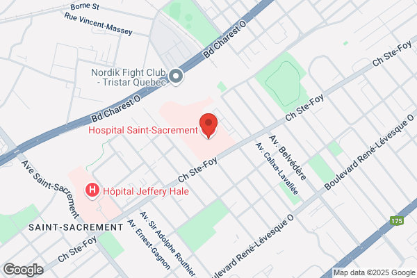 Centre Hospitalier Affilie Universitaire De Quebec (, Siege Social, Hopital Saint-Sacrement