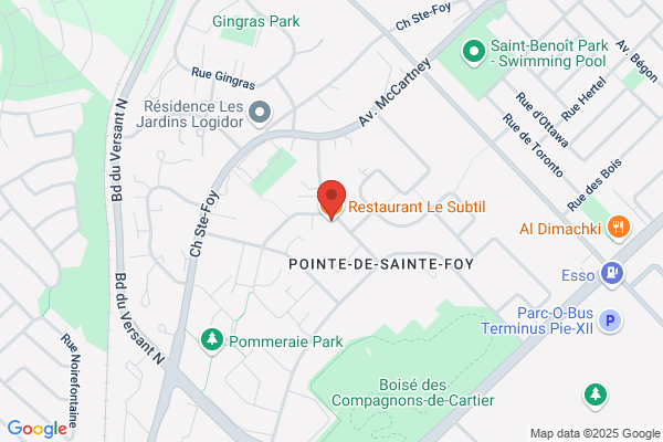 Restaurant Le Subtil Inc