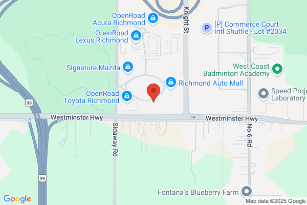 Infiniti Richmond, Service