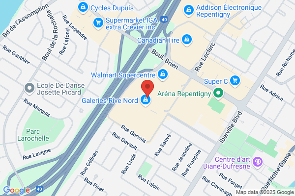 Galeries Rive Nord, Stokes