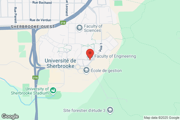 Universite De Sherbrooke, Faculte De Genie, Departements, Genie Mecanique
