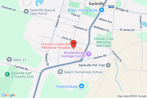 Sackville Memorial Hospital, Administration