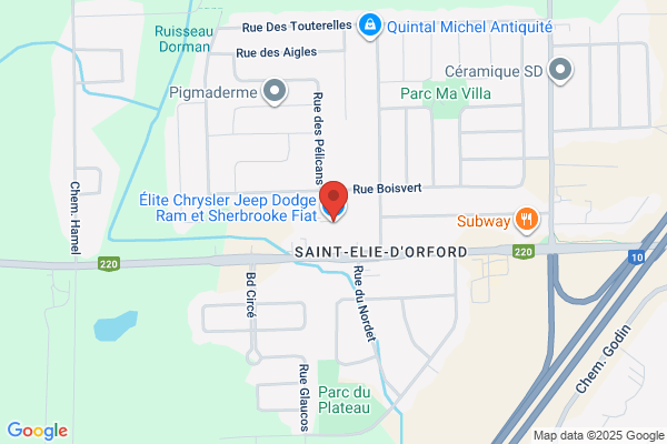 Elite Chrysler Jeep Dodge Ram et Sherbrooke Fiat