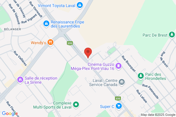 G M S Silencieux Inc, Succursales