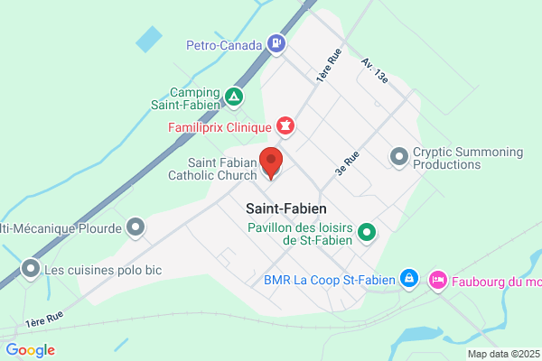 Paroisses Catholiques-Catholic Parishes, St-Fabien