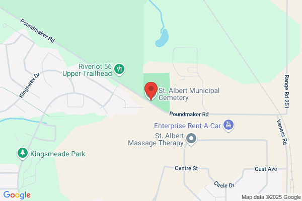 City of St Albert, Cemetery Info & Administration