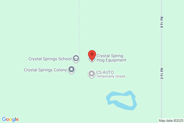 Crystal Spring Hog Equipment
