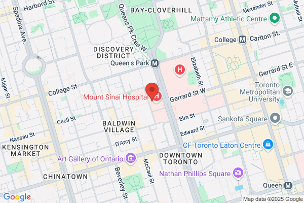 Sadavoy J Dr Mount Sinai Hospital