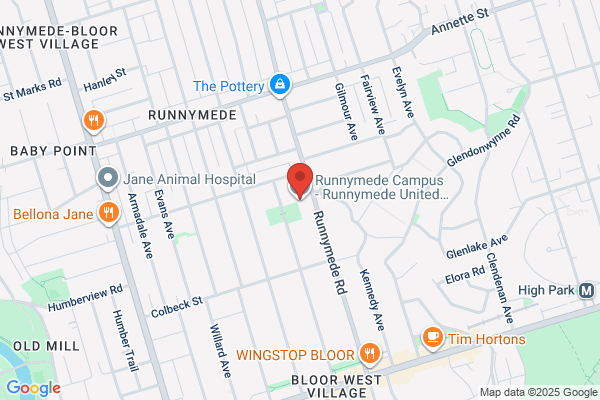 United Church of Canada the, Toronto West Presbytery, Metro West Churches, Metro West, Runnymede