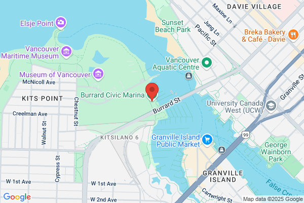 Vancouver City, Parks & Recreation Board, Marinas, Burrard Bridge