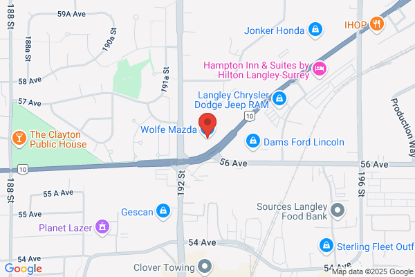 Wolfe Mazda, Service Dept