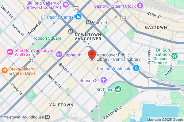 Vancouver Public Library, Central Library, Central Library Hours & Information