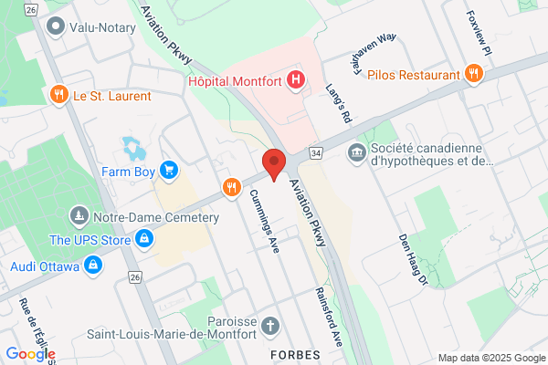 Harvey's Restaurants, Ottawa Locations