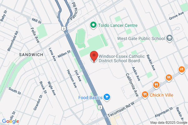 Windsor-Essex Catholic District School Board, Secondary Schools (County), Ste Anne, Attendance Line