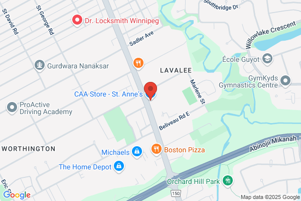 Caa Manitoba, Branch Locations
