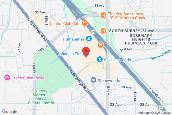 Canadian Tire Associate Store, Locations, Surrey, South Surrey, Service Garage